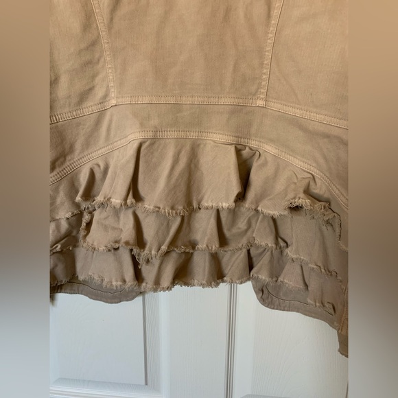 Free People Tan Ruffle Blazer - Picture 4 of 8